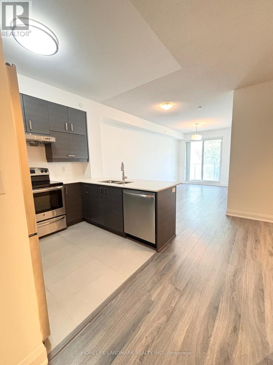 207 - 1 Uptown Drive, Markham, ON - Indoor Photo Showing Kitchen With Double Sink