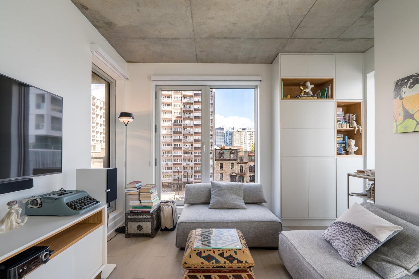 Living room - 413-2300 Rue Tupper, Montréal (Ville-Marie), QC - Indoor Photo Showing Living Room