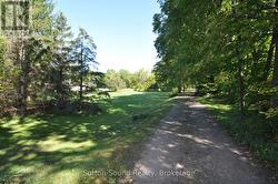 From the laneway out to the road -