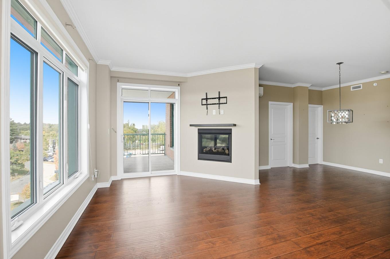 Salon - 512-1180 Ch. D'Aylmer, Gatineau (Aylmer), QC - Indoor Photo Showing Living Room With Fireplace