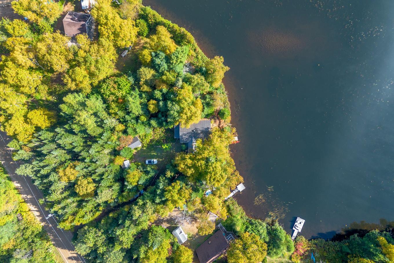 Photo aérienne - 1351 Ch. Kataway, Saint-Michel-Des-Saints, QC - Outdoor With Body Of Water With View