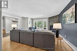 Living room with Gas fireplace -