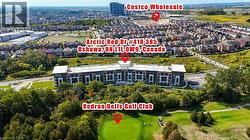 Bird's eye view of a tree filled landscape -