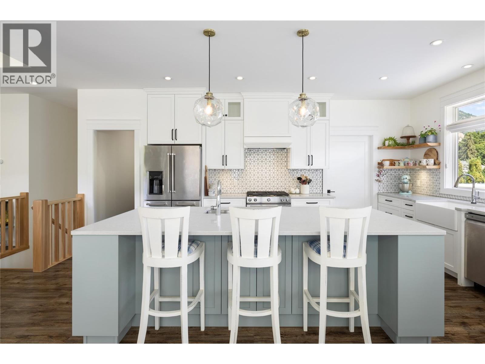 Kitchen - 6984 Highway 6, Coldstream, BC - Indoor Photo Showing Kitchen With Upgraded Kitchen