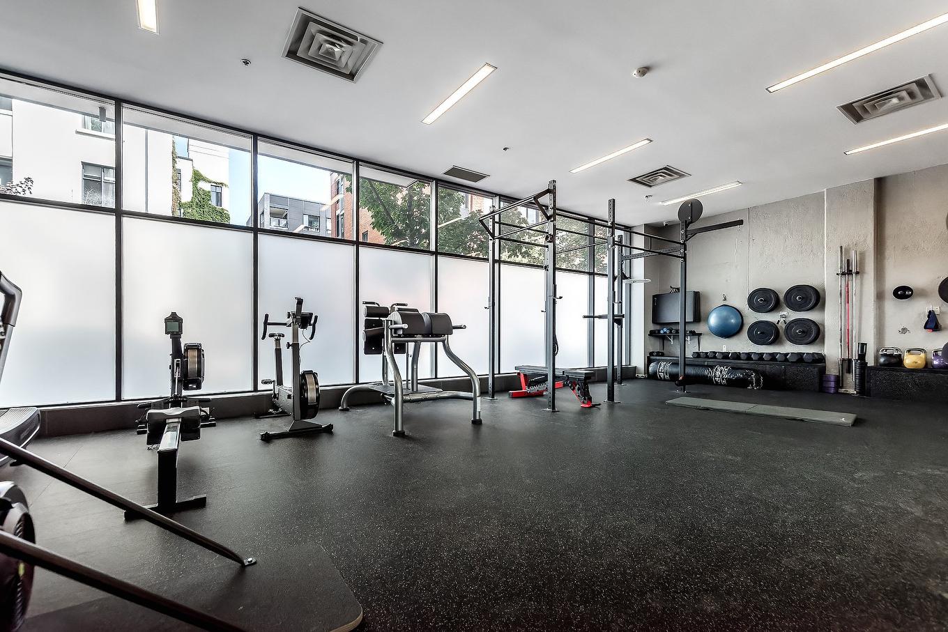 Salle d'exercice - 349-3700 Rue St-Antoine O., Montréal (Le Sud-Ouest), QC - Indoor Photo Showing Gym Room