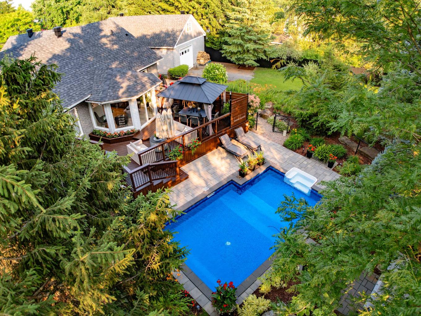 Backyard - 14 Rue De L'Anse, Saint-Jean-Sur-Richelieu, QC - Outdoor With In Ground Pool