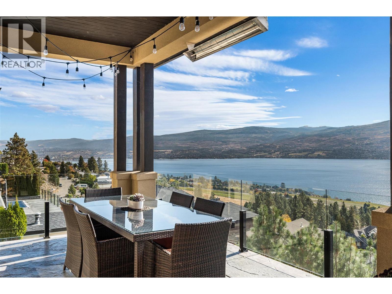 3211 Pinot Noir Place, West Kelowna, BC - Outdoor With Body Of Water With Deck Patio Veranda With View