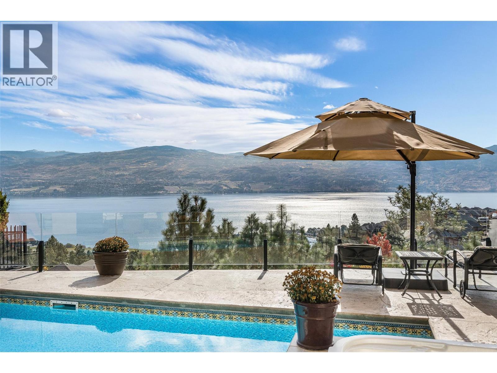 3211 Pinot Noir Place, West Kelowna, BC - Outdoor With Body Of Water With In Ground Pool With View