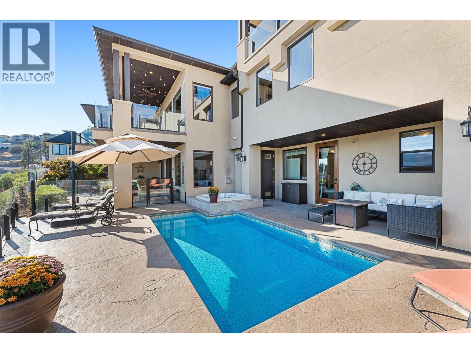 3211 Pinot Noir Place, West Kelowna, BC - Outdoor With In Ground Pool With Deck Patio Veranda