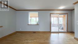 Entrance from covered porch/living room -