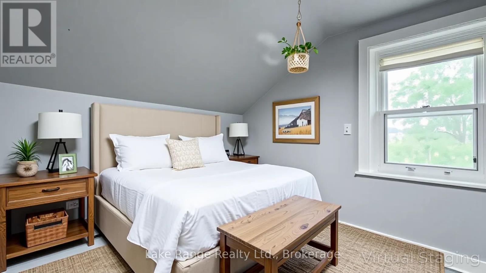 3rd bedroom. VIRTUALLY STAGED - 2742 Concession 4 Concession, Huron-Kinloss, ON - Indoor Photo Showing Bedroom