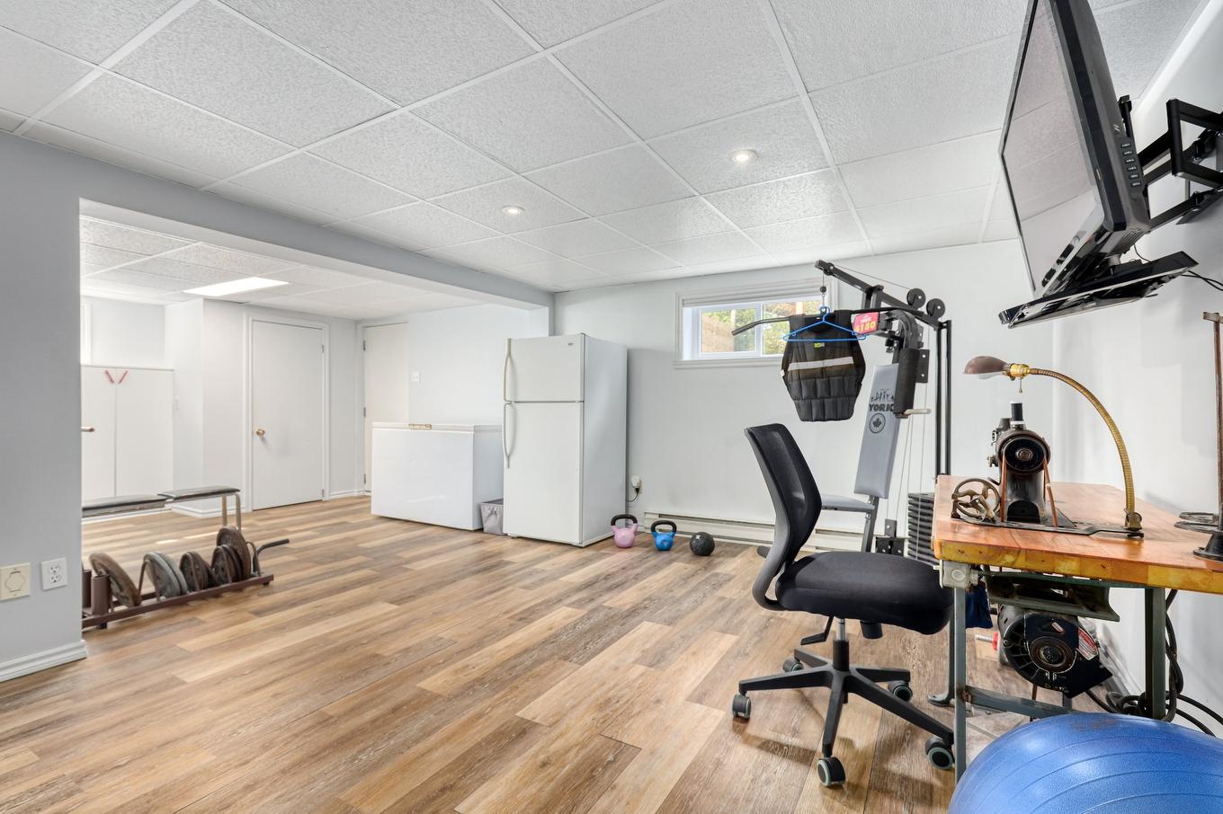 Sous-sol - 161 Rue St-Paul, Saint-Côme, QC - Indoor Photo Showing Gym Room