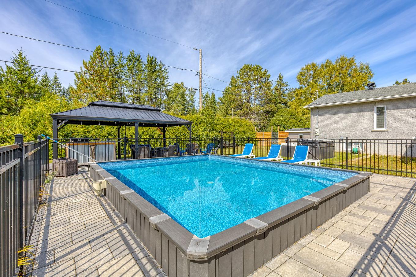 Piscine - 161 Rue St-Paul, Saint-Côme, QC - Outdoor With Above Ground Pool With Backyard