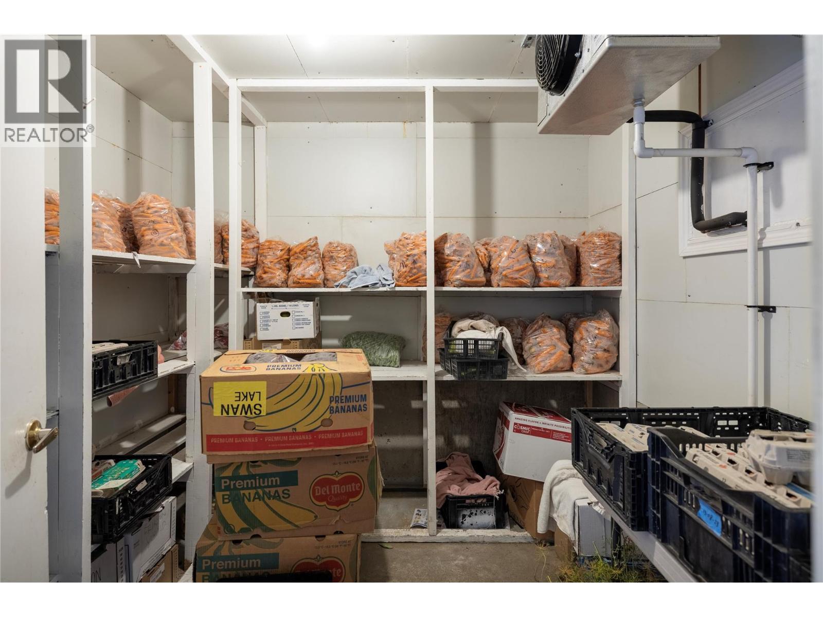 Inside Walk in Refrigerator - 10108 Venables Drive, Coldstream, BC - Indoor With Storage