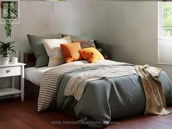 Virtually Staged Bed Lower Level -