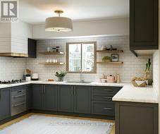 Virtually Staged Kitchen Lower Level -