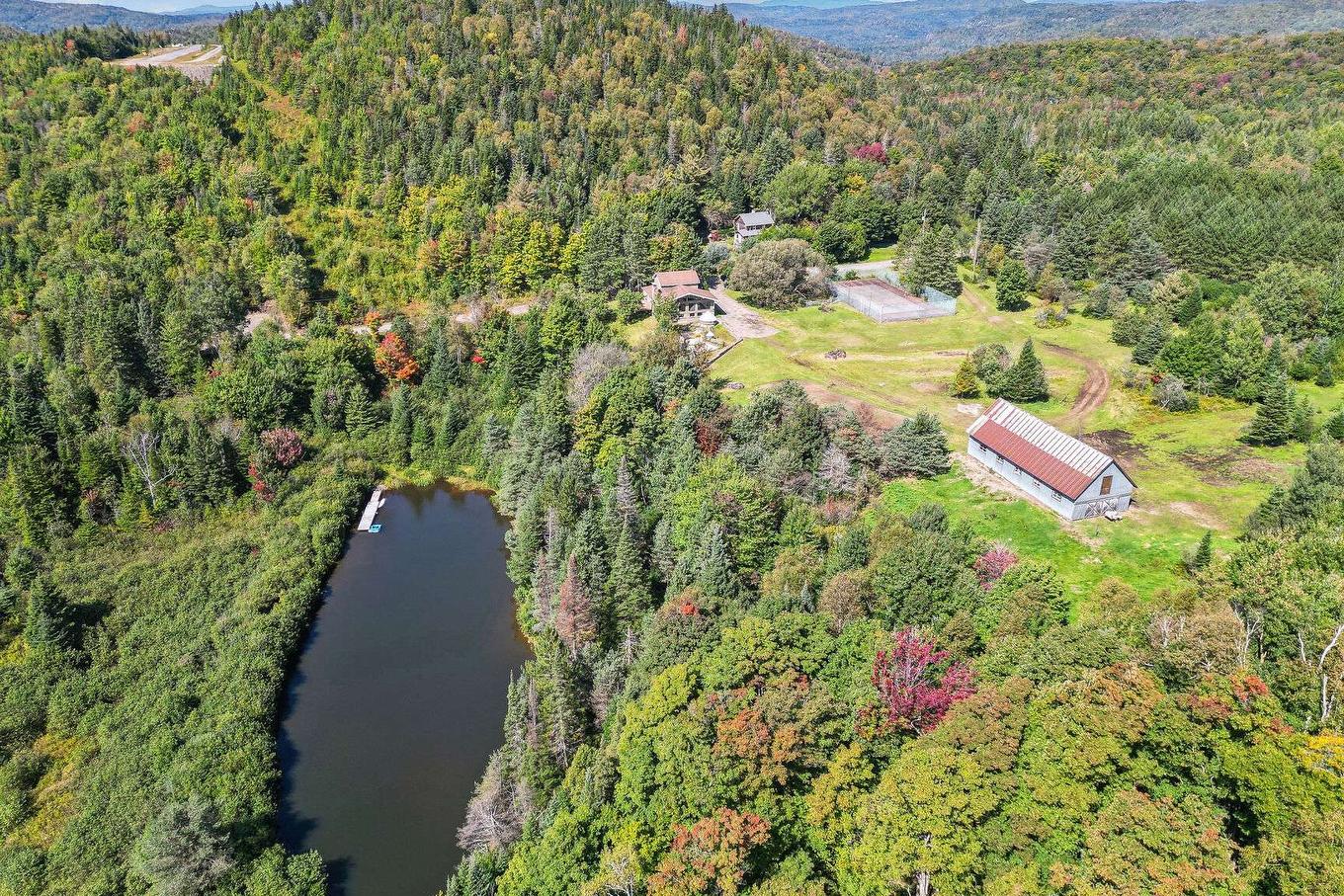 Aerial photo - 445Z Ch. De La Ferme, Val-Morin, QC - Outdoor With Body Of Water With View