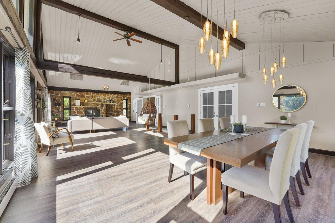 Overall view - 445Z Ch. De La Ferme, Val-Morin, QC - Indoor Photo Showing Dining Room