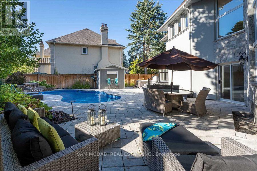 2064 Almira Court, Mississauga, ON - Outdoor With In Ground Pool With Deck Patio Veranda