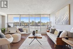 Panoramic view from living room -
