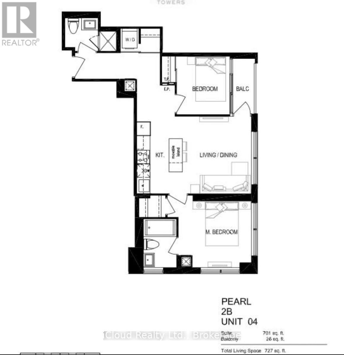 Floor Plan - 1104 - 30 Elm Drive, Mississauga, ON - Other