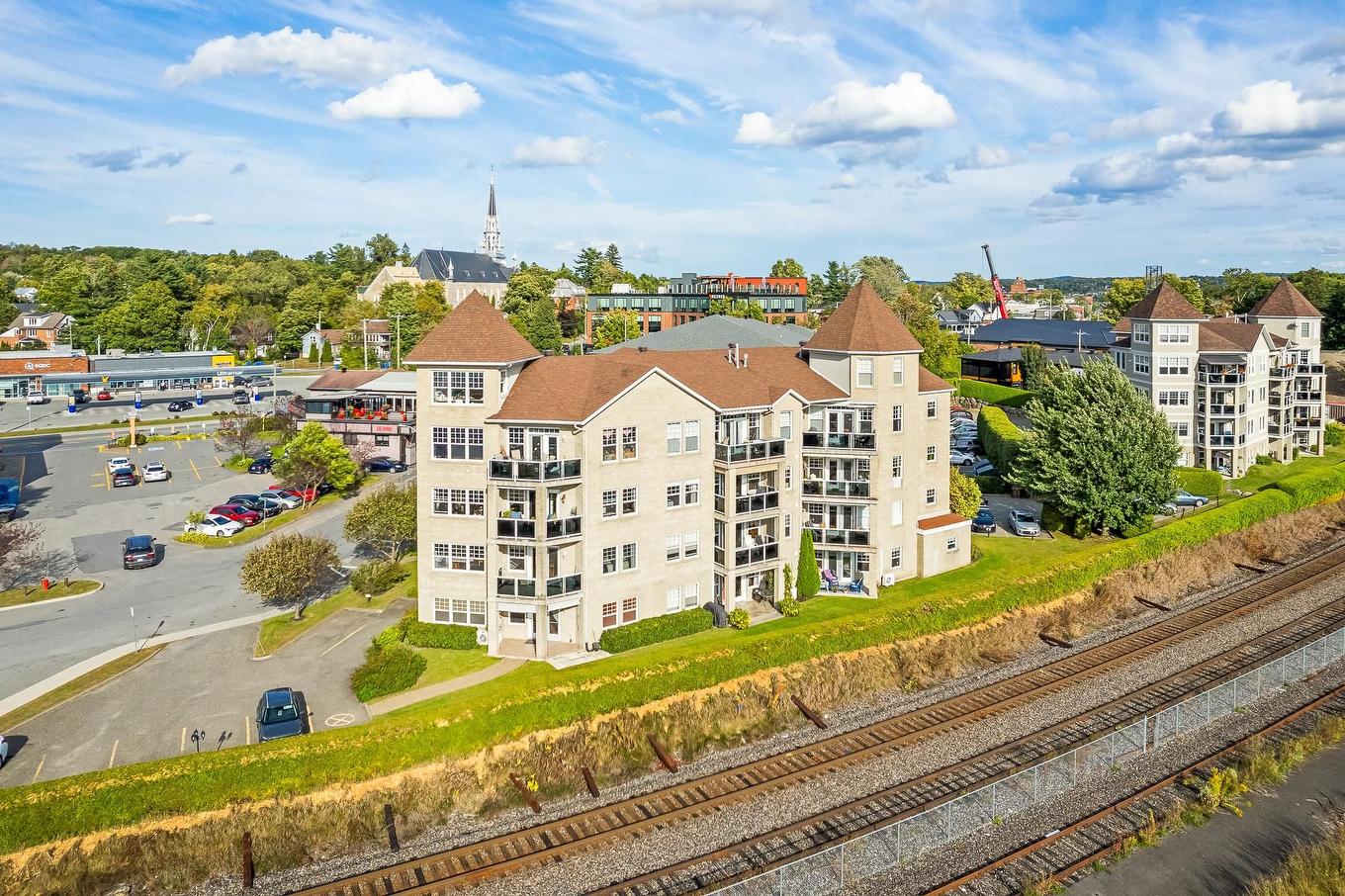 Photo aérienne - 201-60 Rue Du Lac, Magog, QC - Outdoor With View