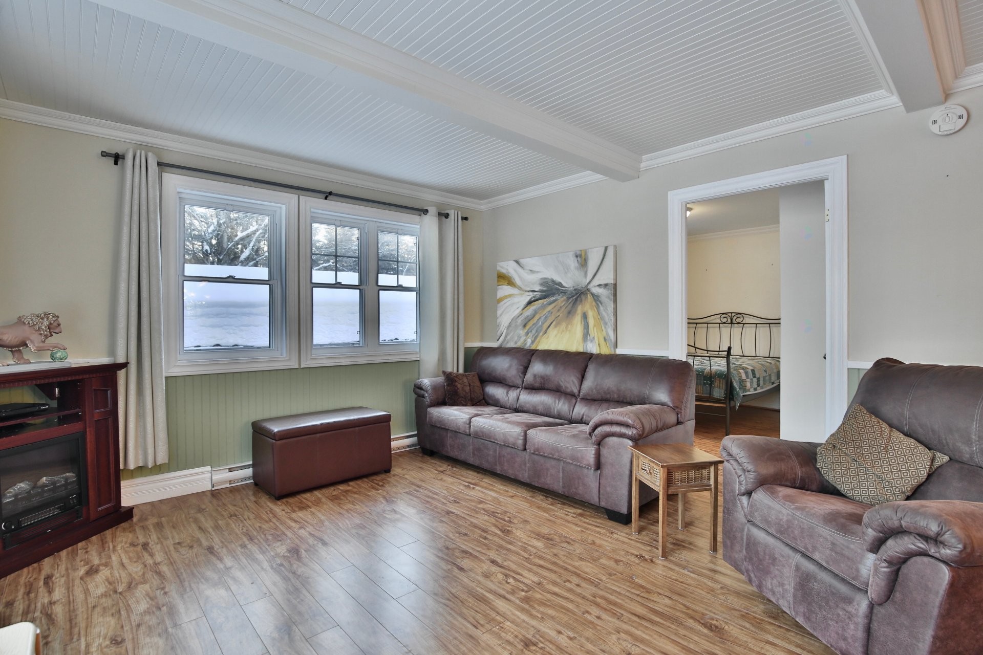 Living Room - 193 Ch. Tawachiche E., Lac-Aux-Sables, QC - Indoor Photo Showing Living Room