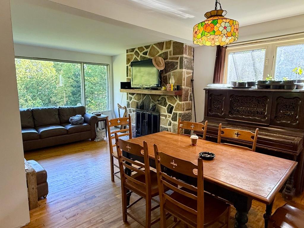 Dining room - 541 Rue Morin, Sainte-Adèle, QC - Indoor With Fireplace