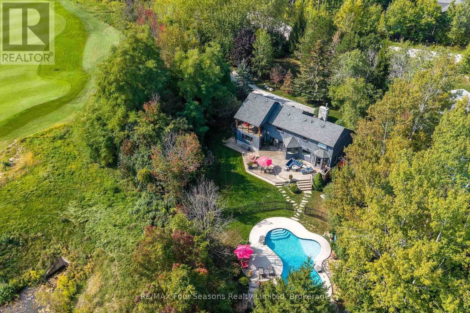 159 Indian Circle, Blue Mountains, ON - Outdoor With In Ground Pool With View