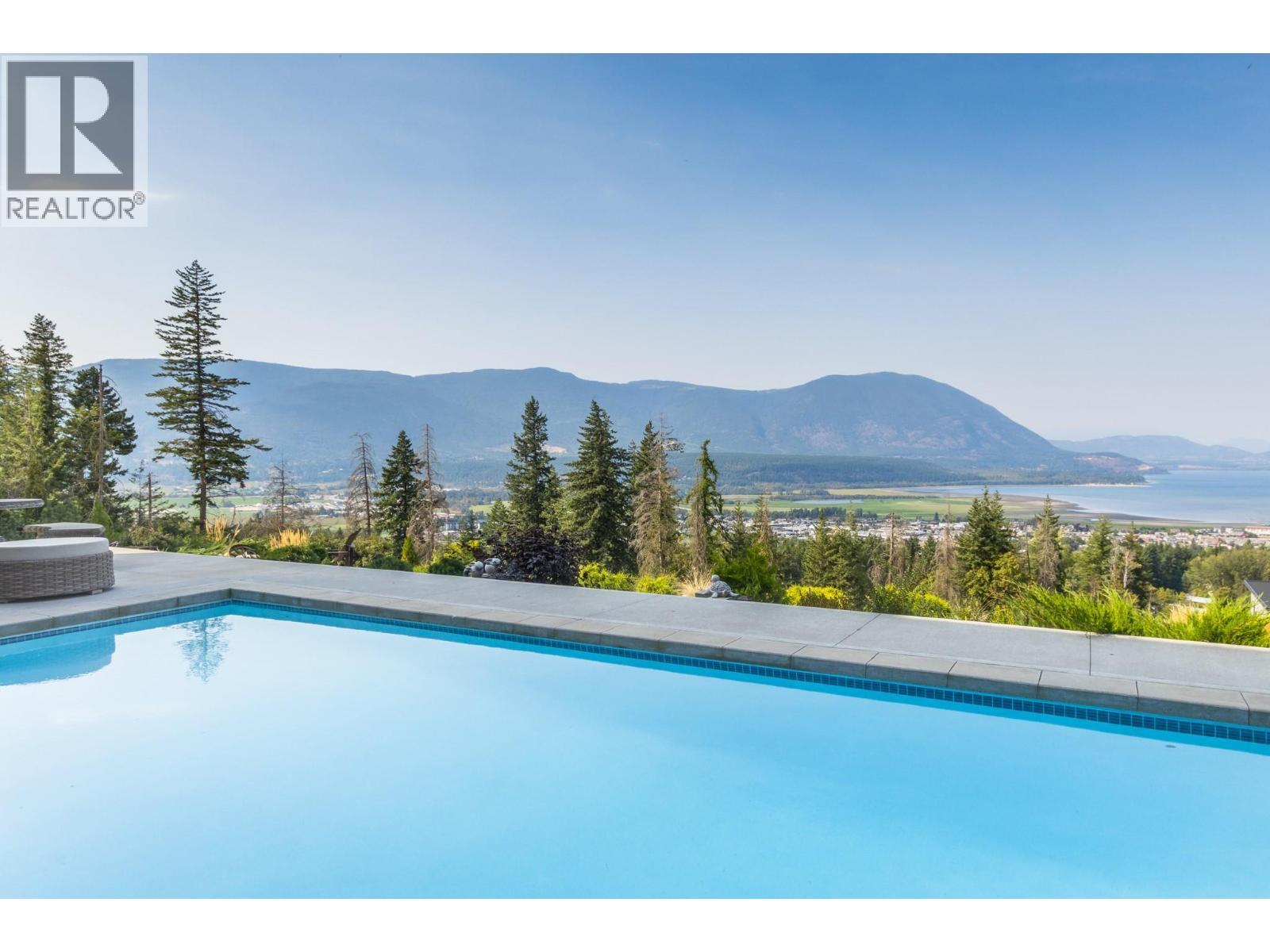 1061 19 Avenue Se, Salmon Arm, BC - Outdoor With In Ground Pool With View