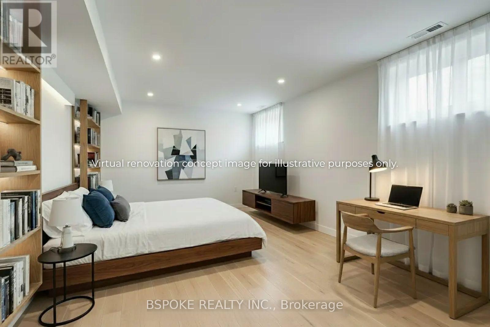 Virtual renovation concept - 54 Warner Avenue, Toronto, ON - Indoor Photo Showing Bedroom