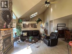 Open Living Area w feature fireplace -