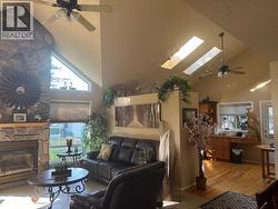 Living Room to Kitchen and Sunroom -