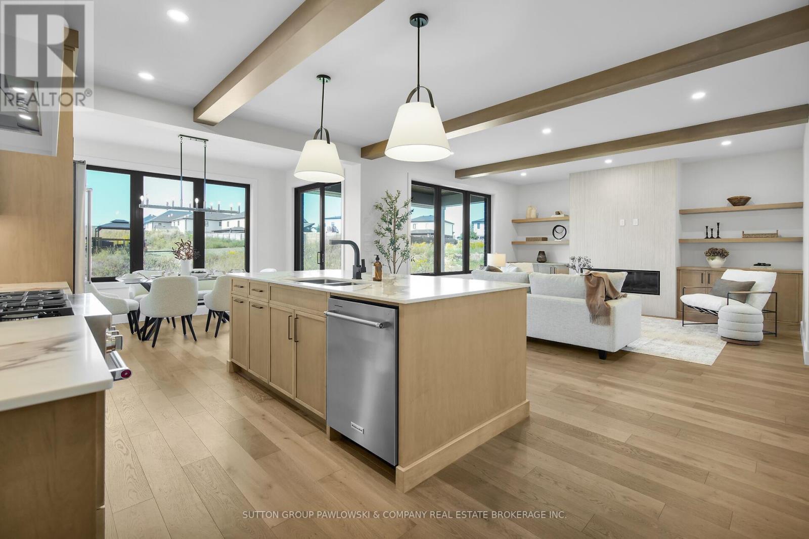 Lot 67 - 40 Benner Boulevard, Middlesex Centre, ON - Indoor Photo Showing Kitchen With Upgraded Kitchen