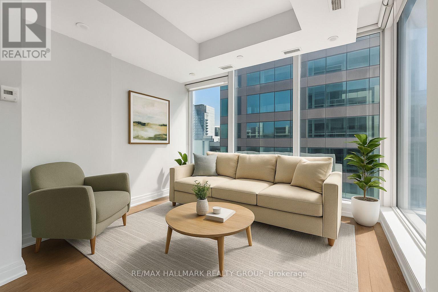 1501 - 101 Queen Street, Ottawa, ON - Indoor Photo Showing Living Room