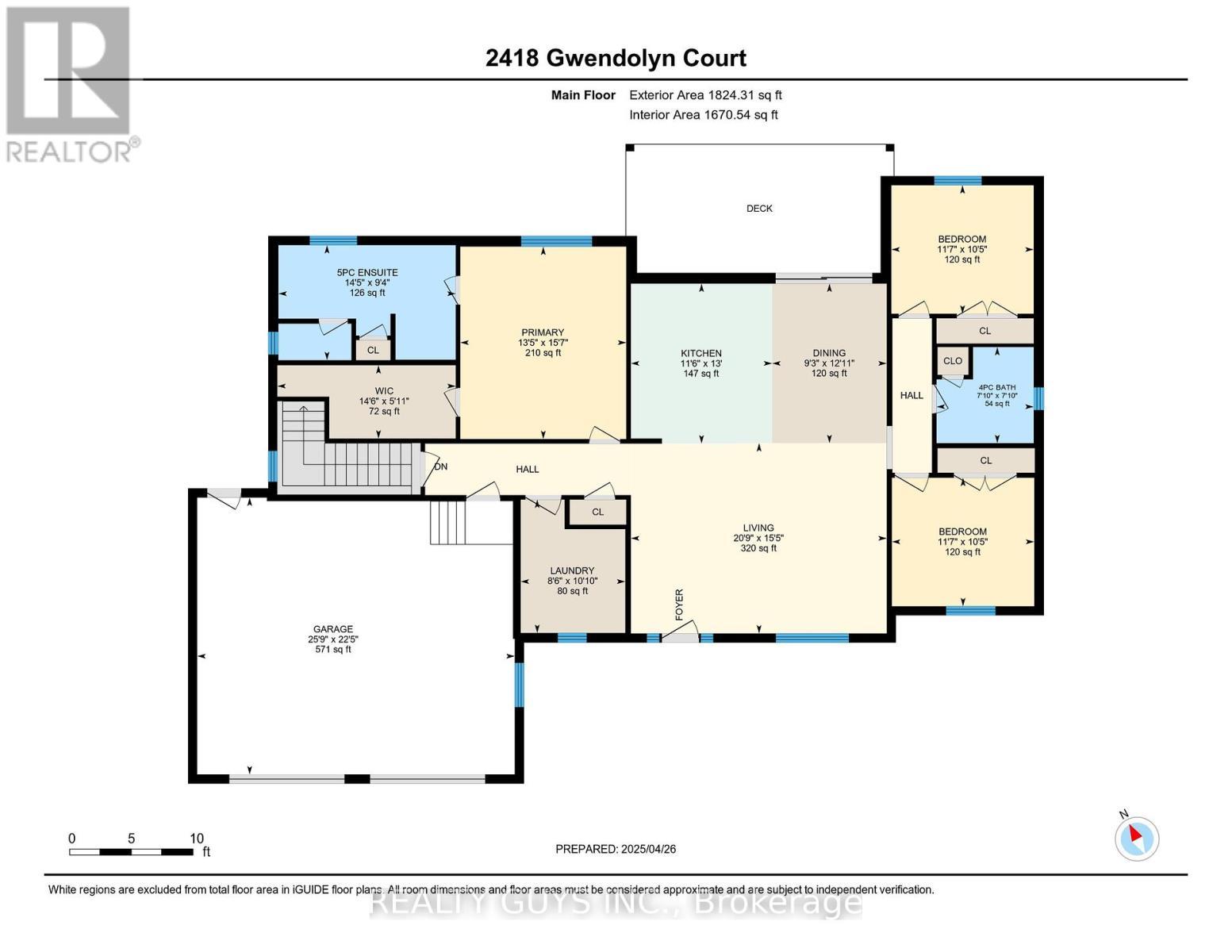 FLOOR PLAN -- MAIN FLOOR - 2418 Gwendolyn Court, Cavan Monaghan (Cavan Twp), ON - Other