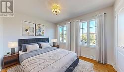 Virtually staged 3rd bedroom -