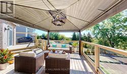 Virtually staged deck -