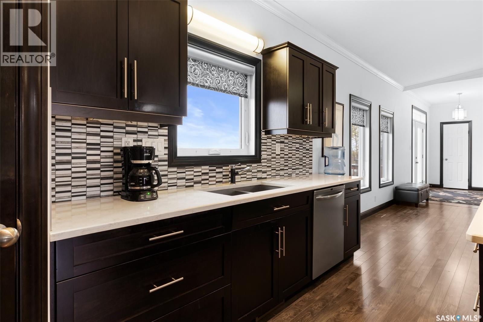 Hanson Acreage, Stoughton, SK - Indoor Photo Showing Kitchen With Double Sink