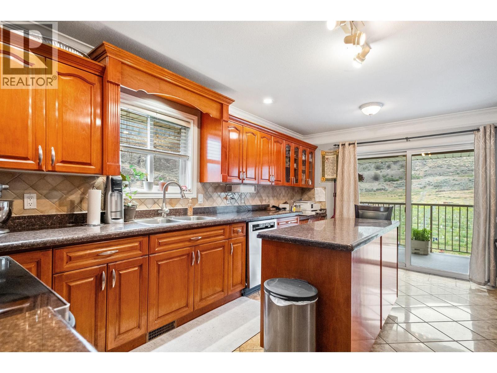 2300 Upper Bench Road, Cawston, BC - Indoor Photo Showing Kitchen With Double Sink