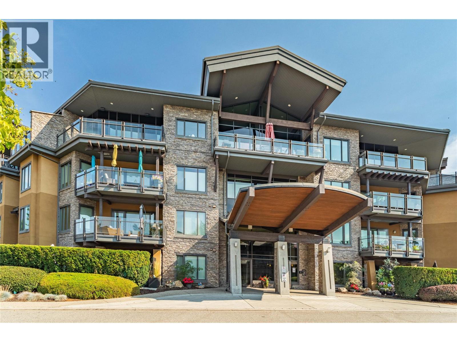 Main Entrance to Building - 580 Sarsons Road Unit# 407, Kelowna, BC - Outdoor With Balcony