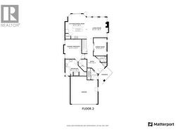 Upper level floor plan -