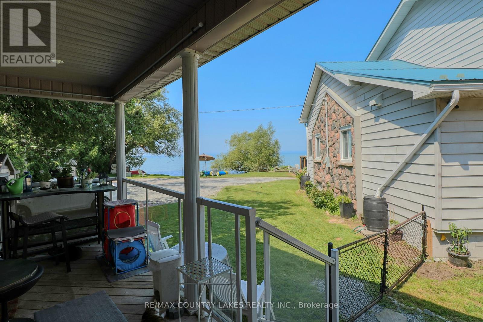 104 The Steps Road, Ramara, ON - Outdoor With Body Of Water With Deck Patio Veranda With Exterior