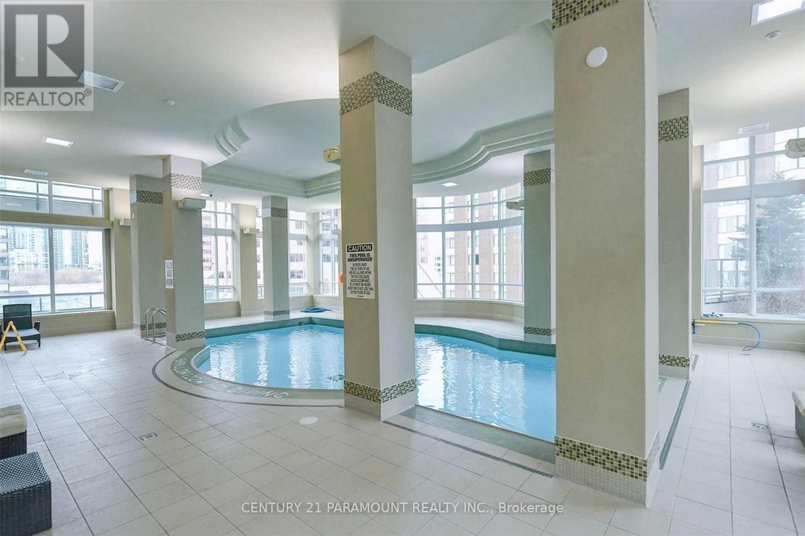 1202 - 208 Enfield Place, Mississauga, ON - Indoor Photo Showing Other Room With In Ground Pool
