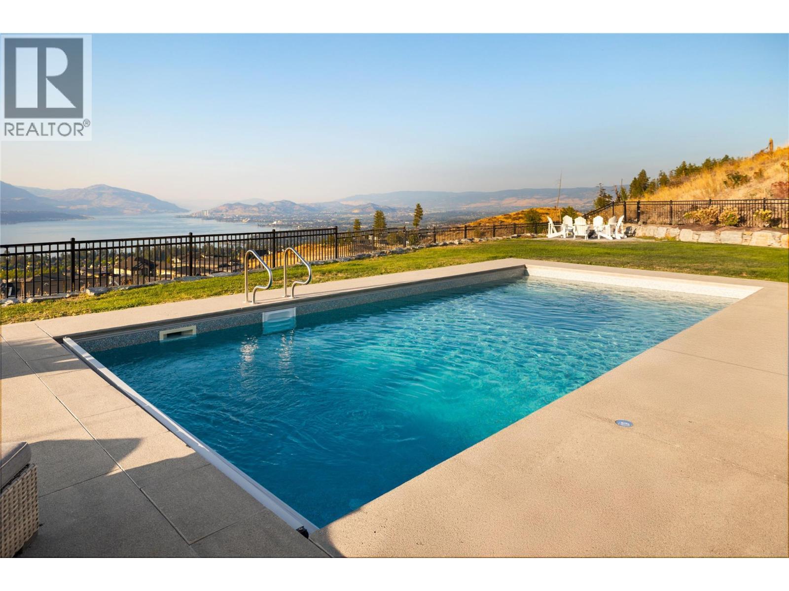 5635 Upper Mission Court, Kelowna, BC - Outdoor With In Ground Pool With View