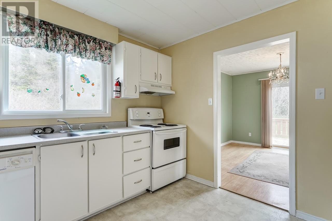 5 Forest Road, Chance Cove, NL - Indoor Photo Showing Kitchen With Double Sink