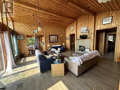 16 Johnsons Road, Gull Island, NL - Indoor Photo Showing Living Room With Fireplace
