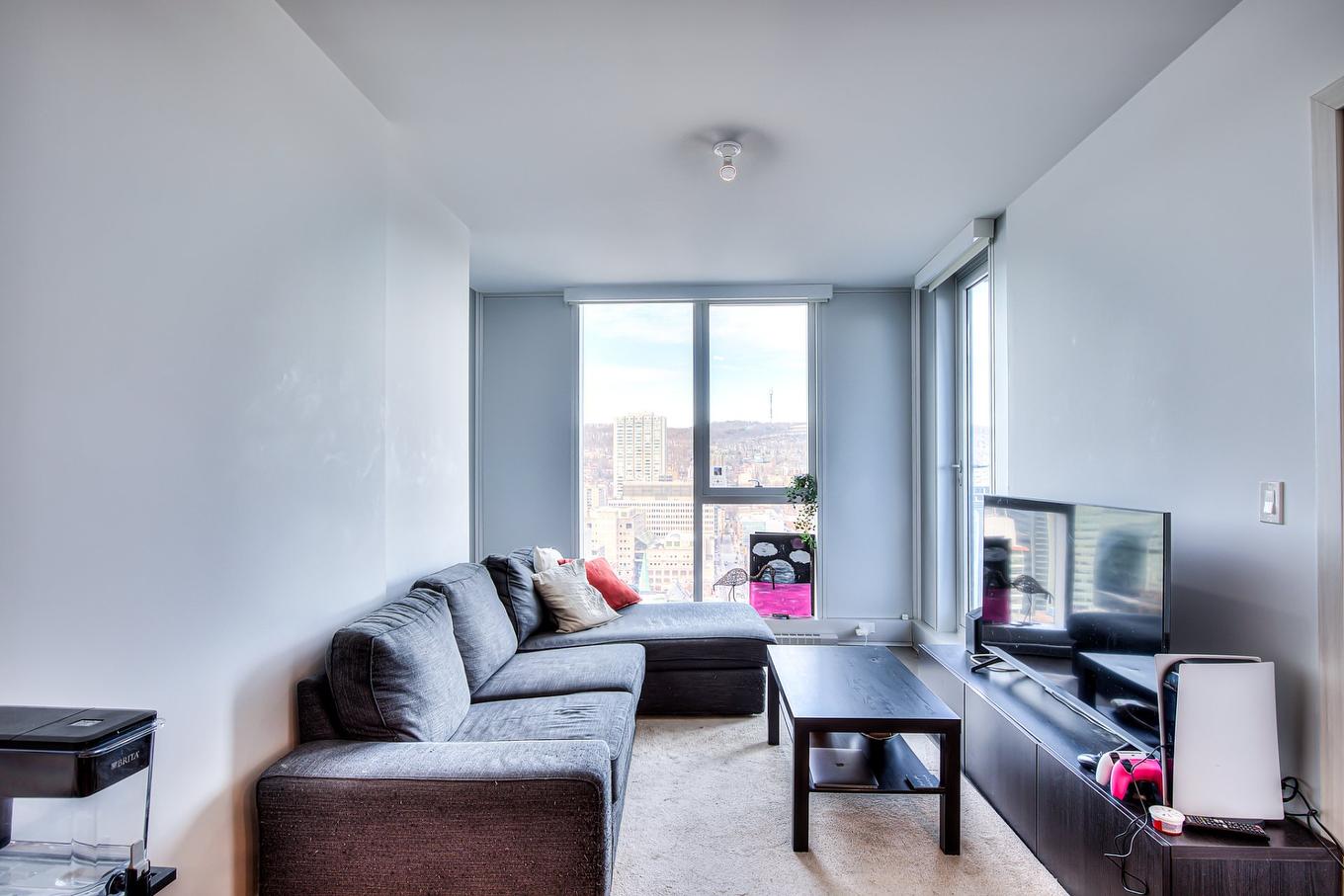 Living room - 2603-1400 Boul. René-Lévesque O., Montréal (Ville-Marie), QC - Indoor Photo Showing Living Room