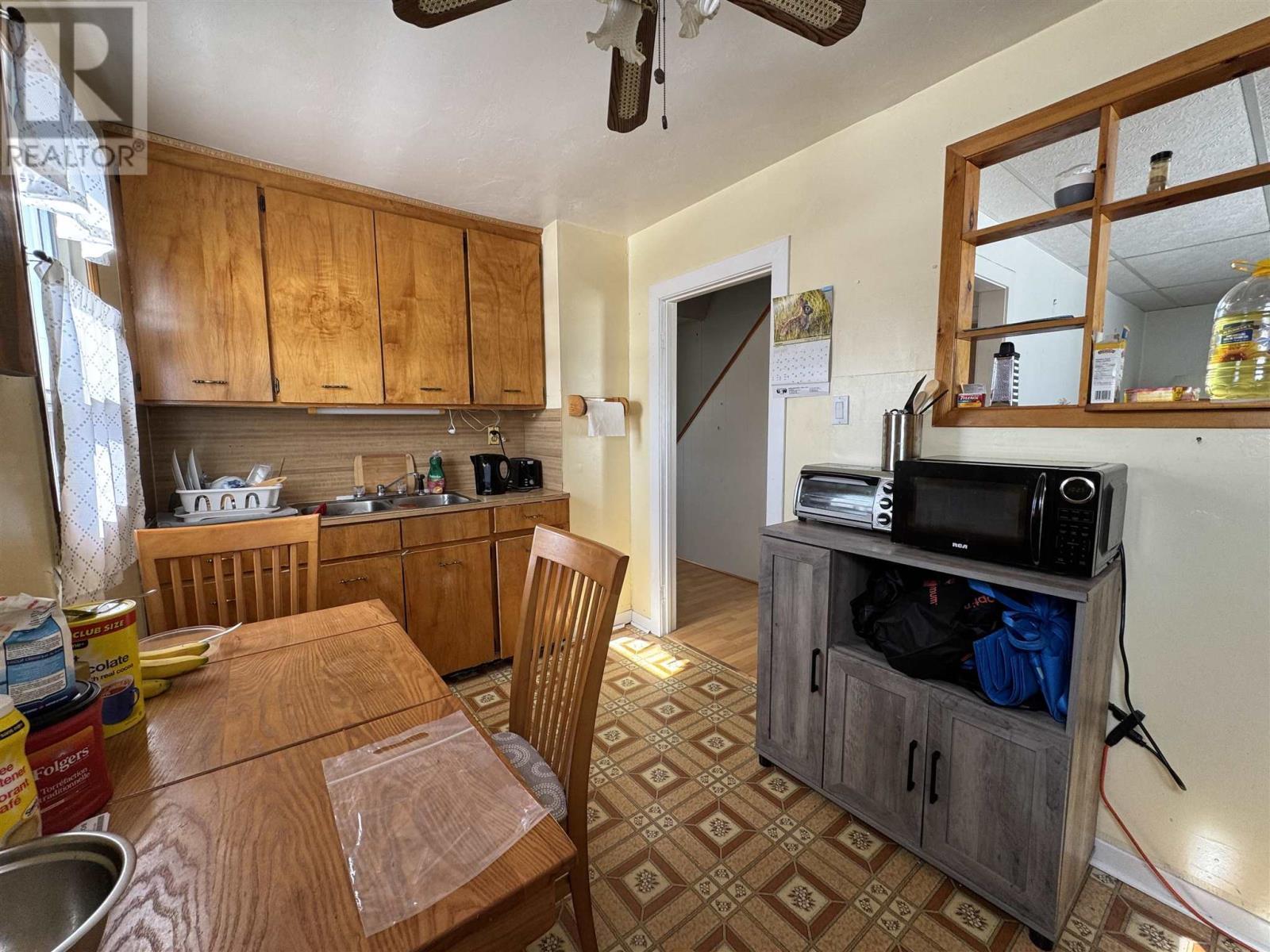 153 Monk St, Chapleau, ON - Indoor Photo Showing Kitchen With Double Sink