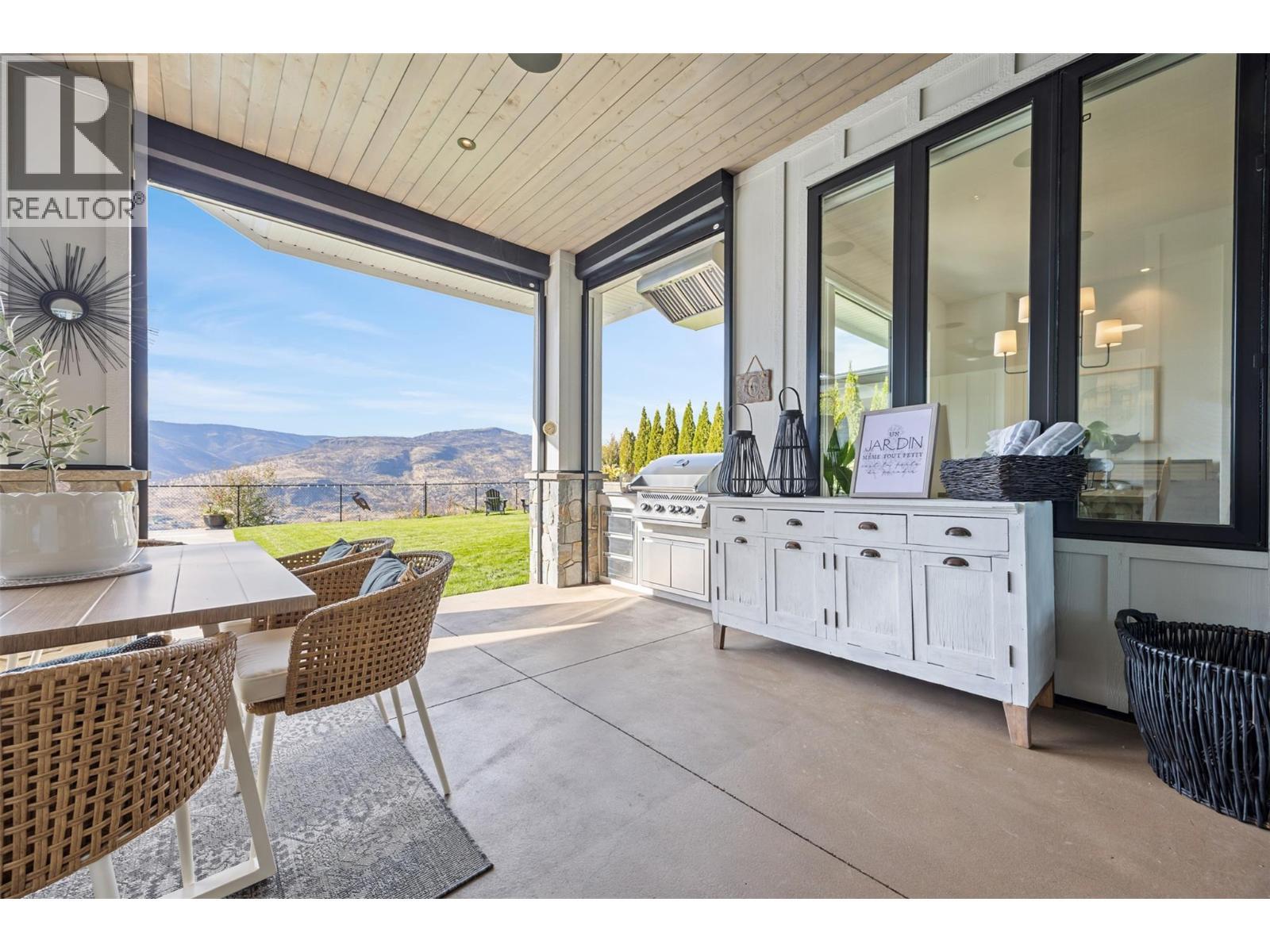 Exterior Built in BBQ - 114 Red Sky Court, Kelowna, BC - Outdoor With Deck Patio Veranda With Exterior